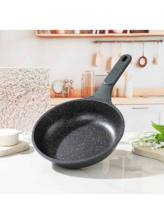 جوليا مِقلاة جوليا إيليت برو 24 سم - أخضر - جرانيت أسود غير لاصق - يدعم الحث الحراري - Image 1